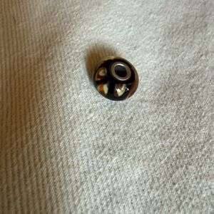 TrollBeads Black and Brown leopard retired Bead Charm